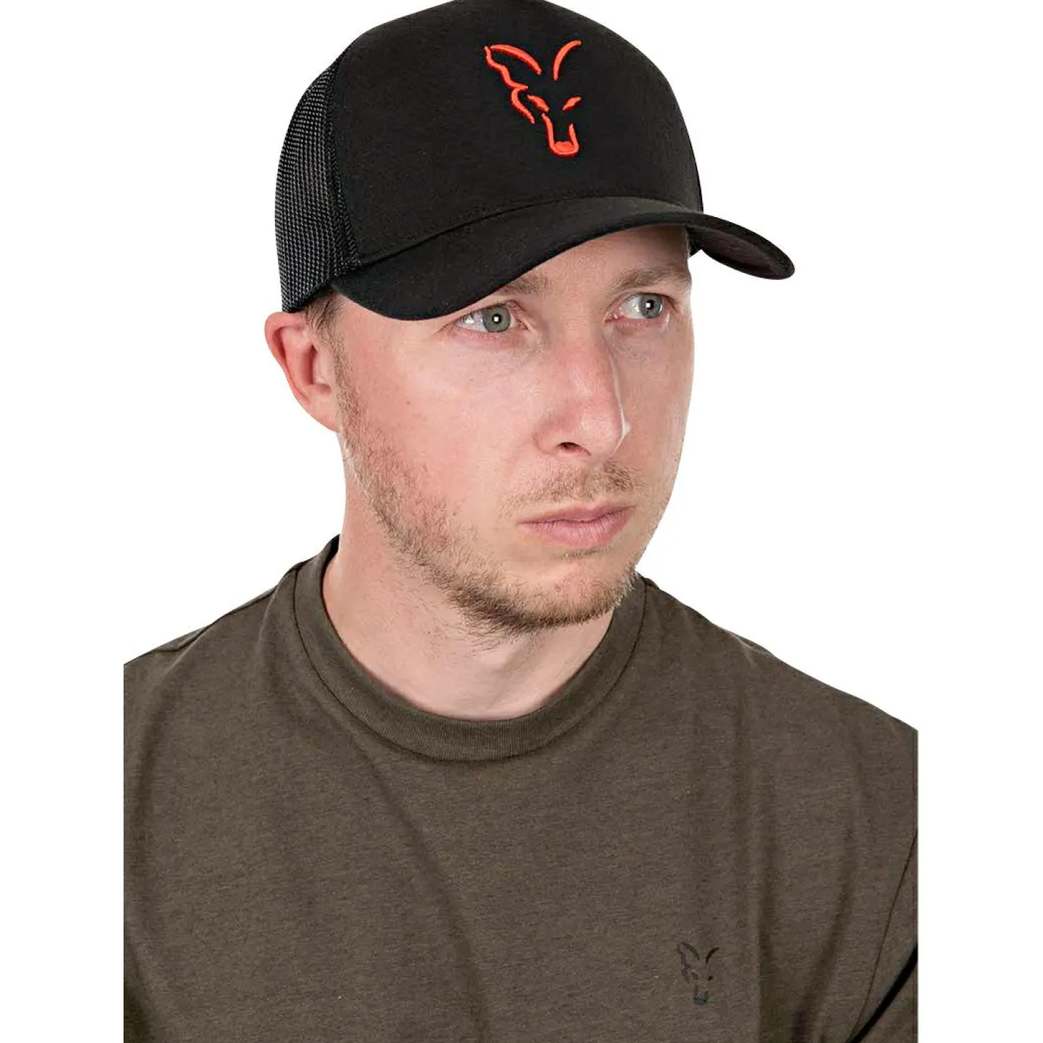 Fox Collection Trucker Cap (Black/Orange)