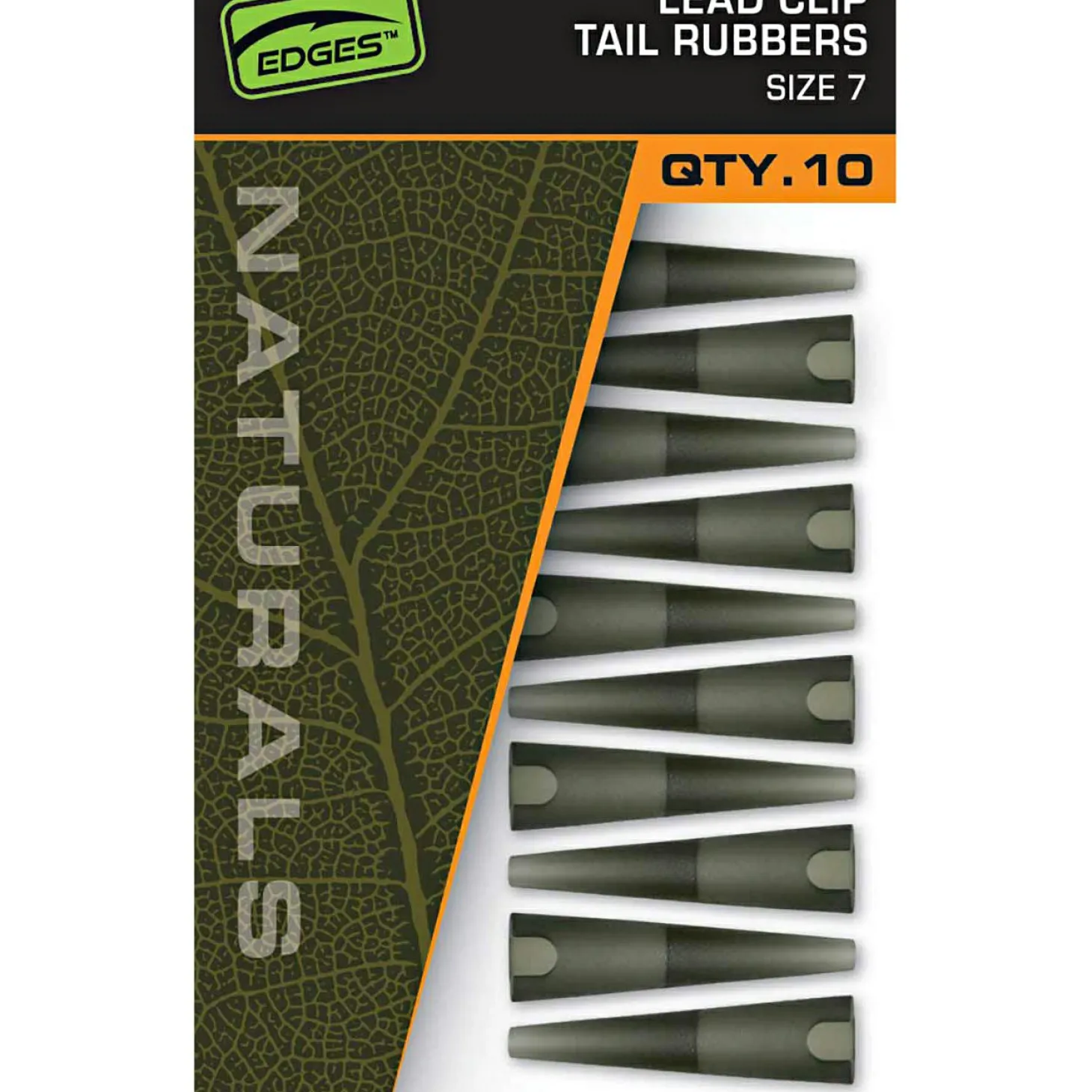 Fox EDGES™ Naturals Lead Clip Tail Rubbers - Size 7
