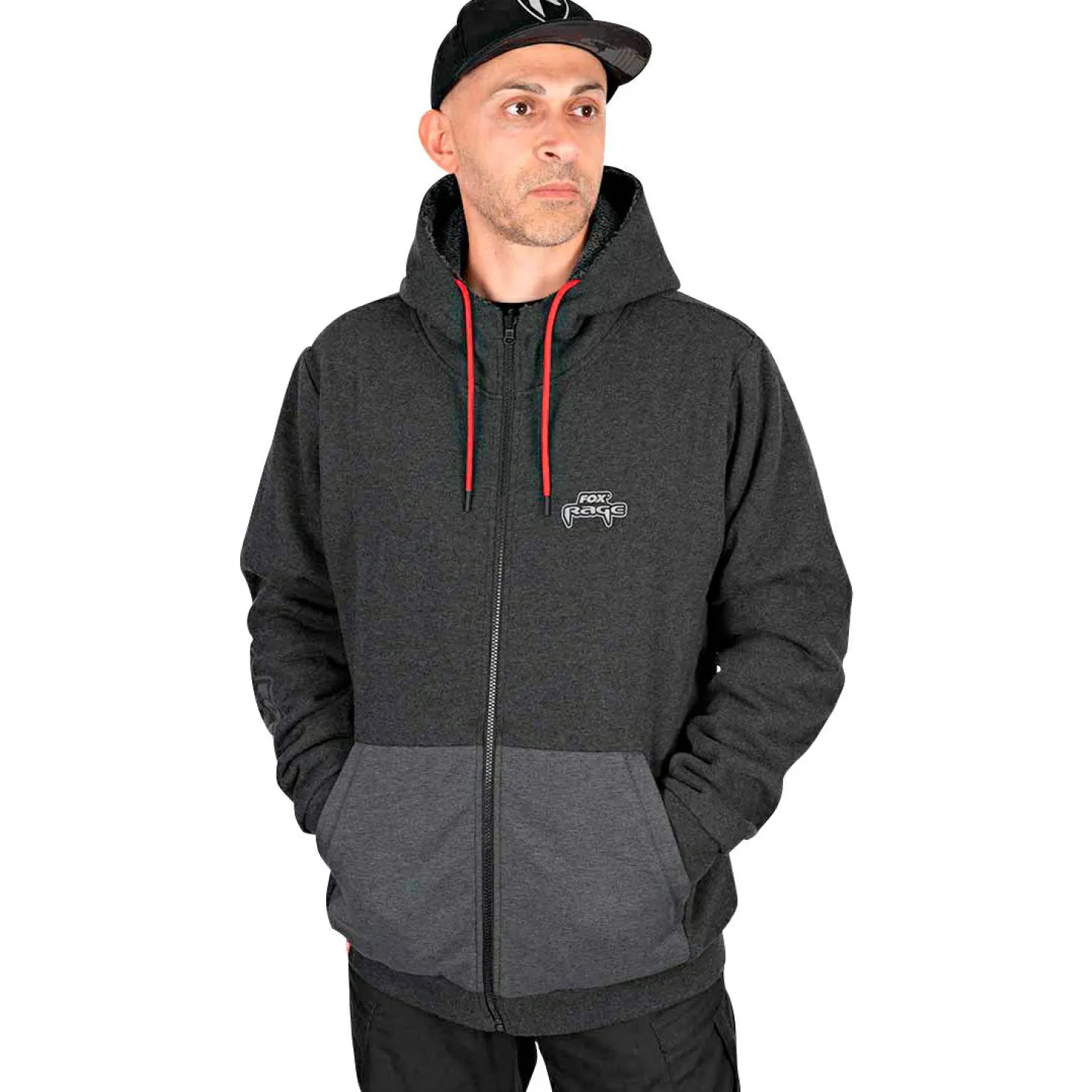 Fox Rage Reversible Sherpa Hoody Herren (Black)