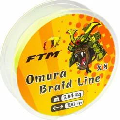 FTM Angelschnur Omura Braid Line (fluogelb, 100 m)