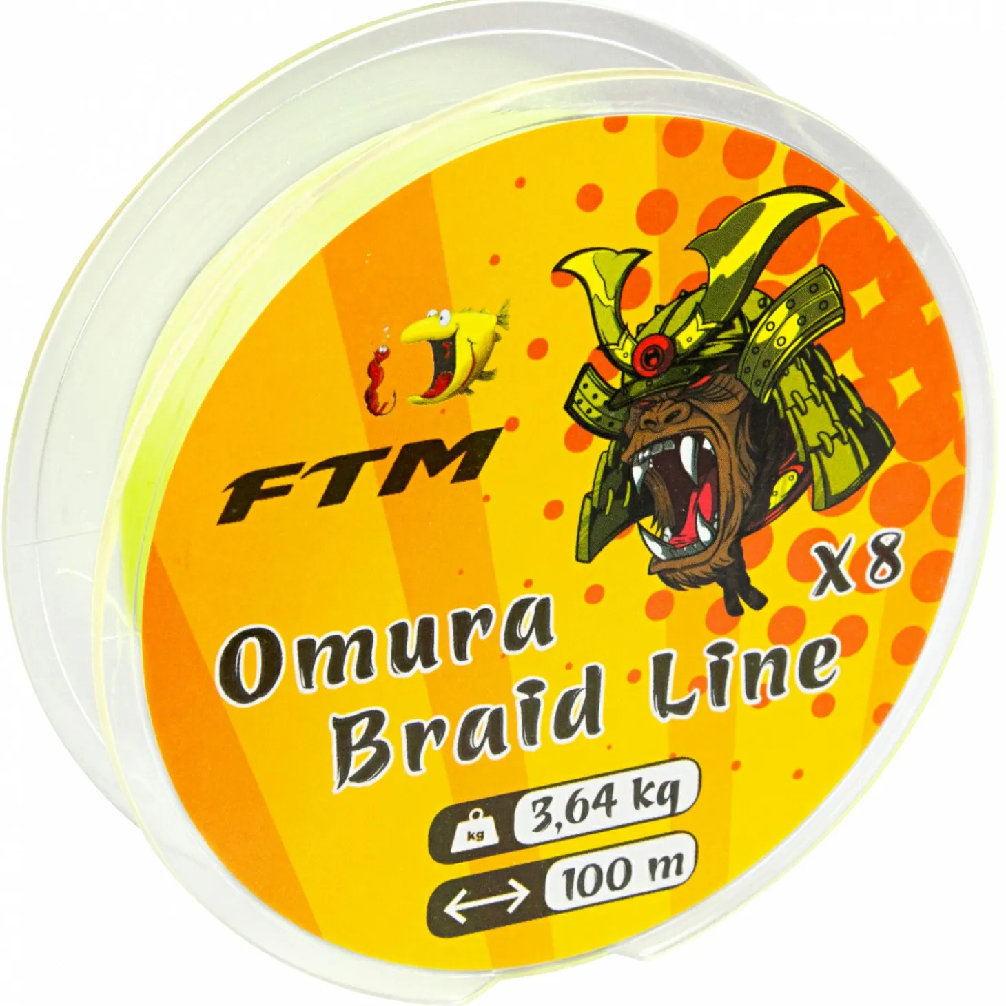 FTM Angelschnur Omura Braid Line (fluogelb, 100 m)