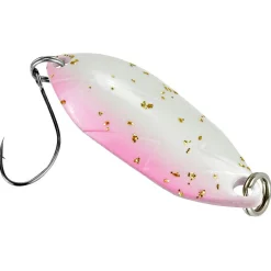 FTM Trout Spoon Hit (3,3 g, Weiß/Pínk Glitter)