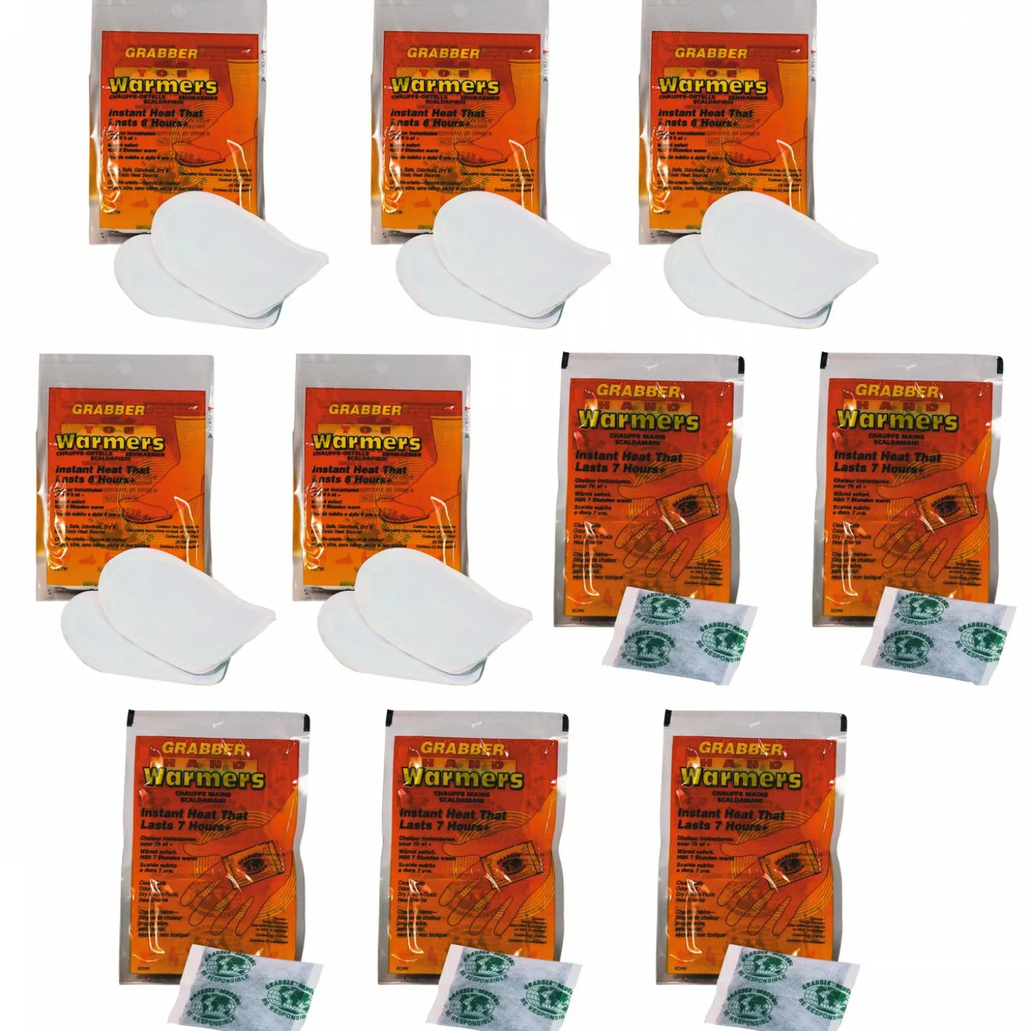 Grabber Hand- und Fußwärmer 10er Set
