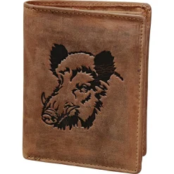 Green Burry Vintage Animal Geldbörse Wildschwein (Leder)