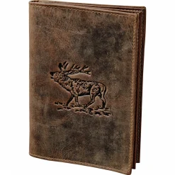 Green Burry Vintage Ausweismappe Hirsch (Leder)