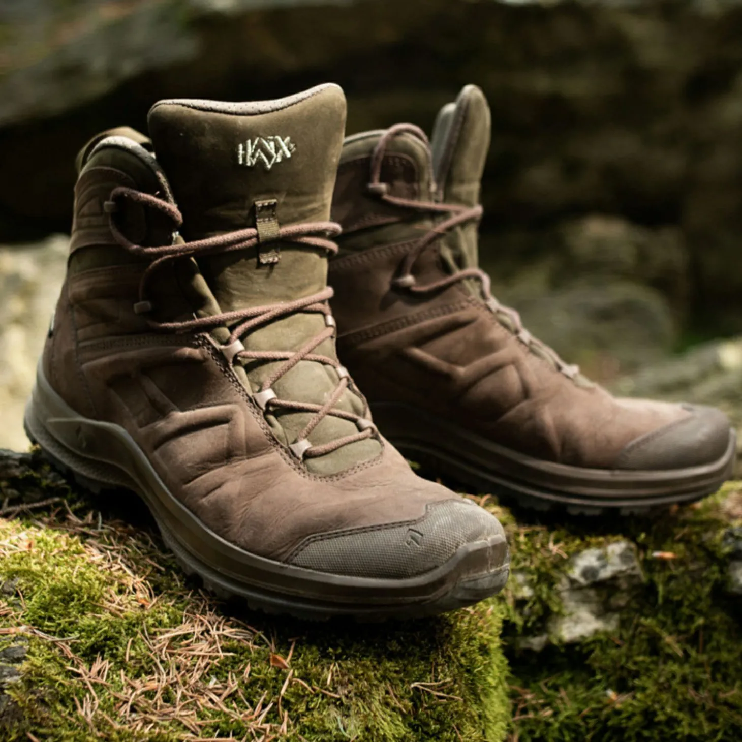 Haix Black Eagle Nature GTX Mid Herren (Brown/Green)