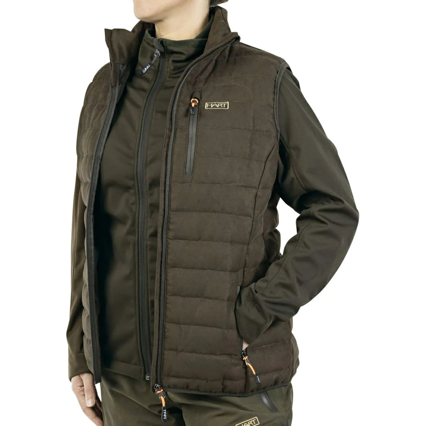 Hart Montaraz-V Weste Damen (Dunkelbraun)