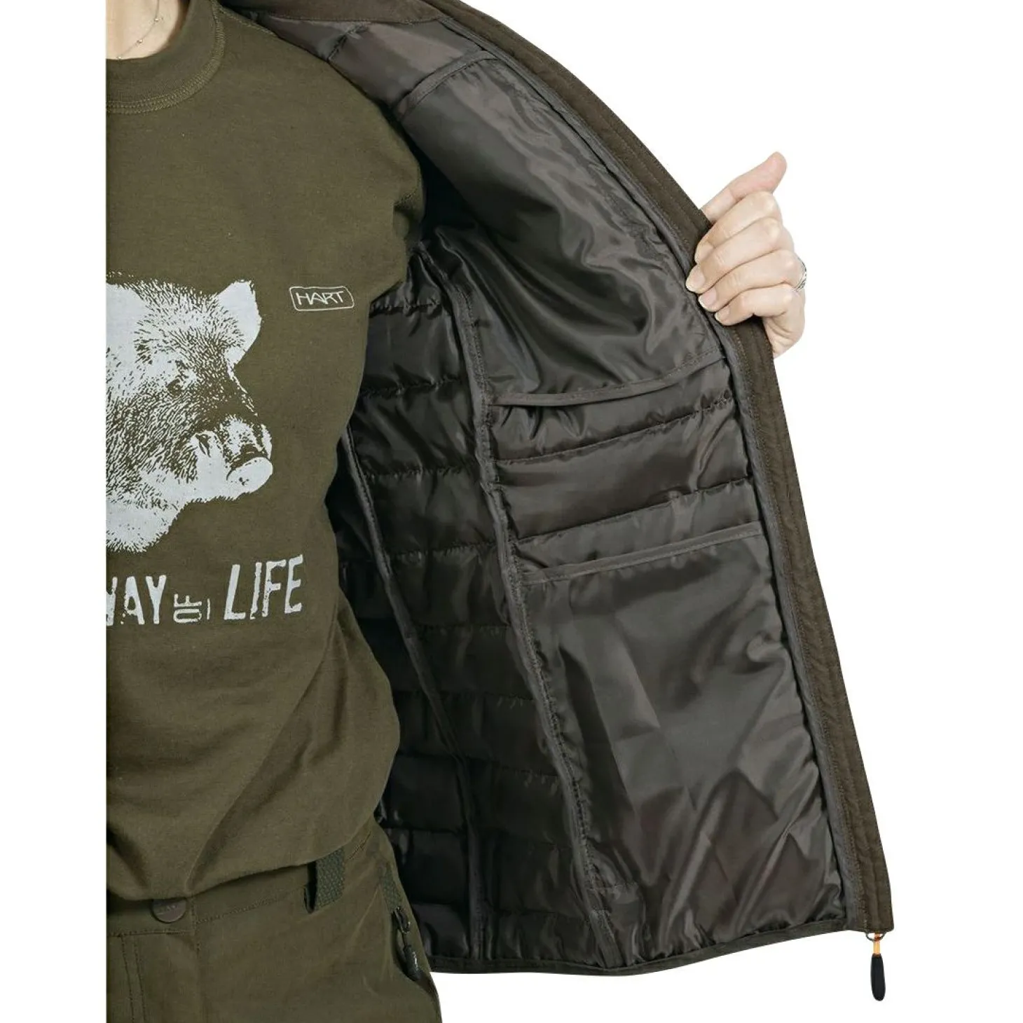 Hart Montaraz-V Weste Damen (Dunkelbraun)