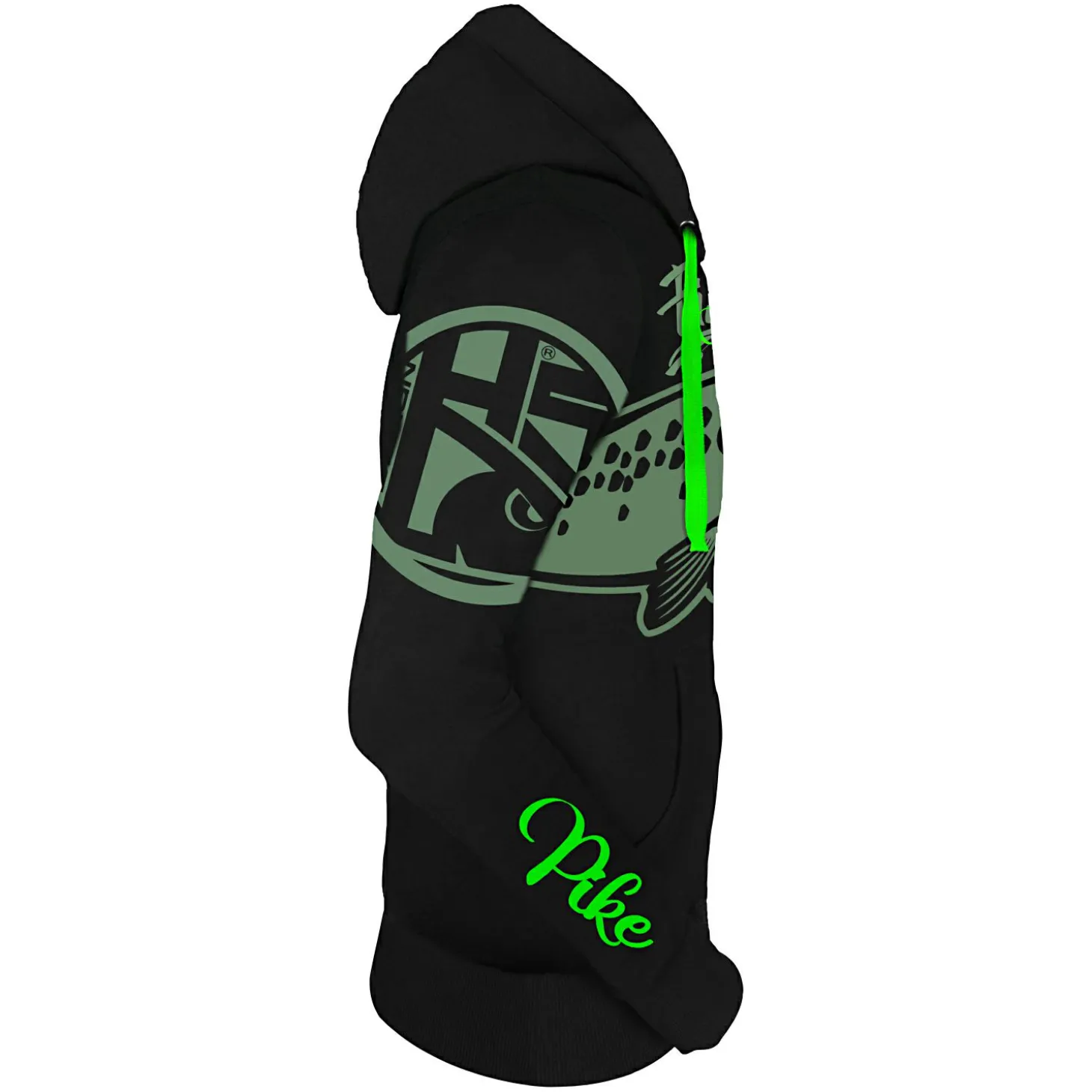 Hotspot Fishing Mania Pike Hoodie Herren (Black)