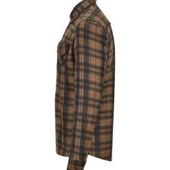 il Lago Basic Fleecehemd Eifelland Herren (Braun)