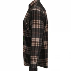 il Lago Basic Fleecehemd Winterberg Herren (Anthrazit/Braun)