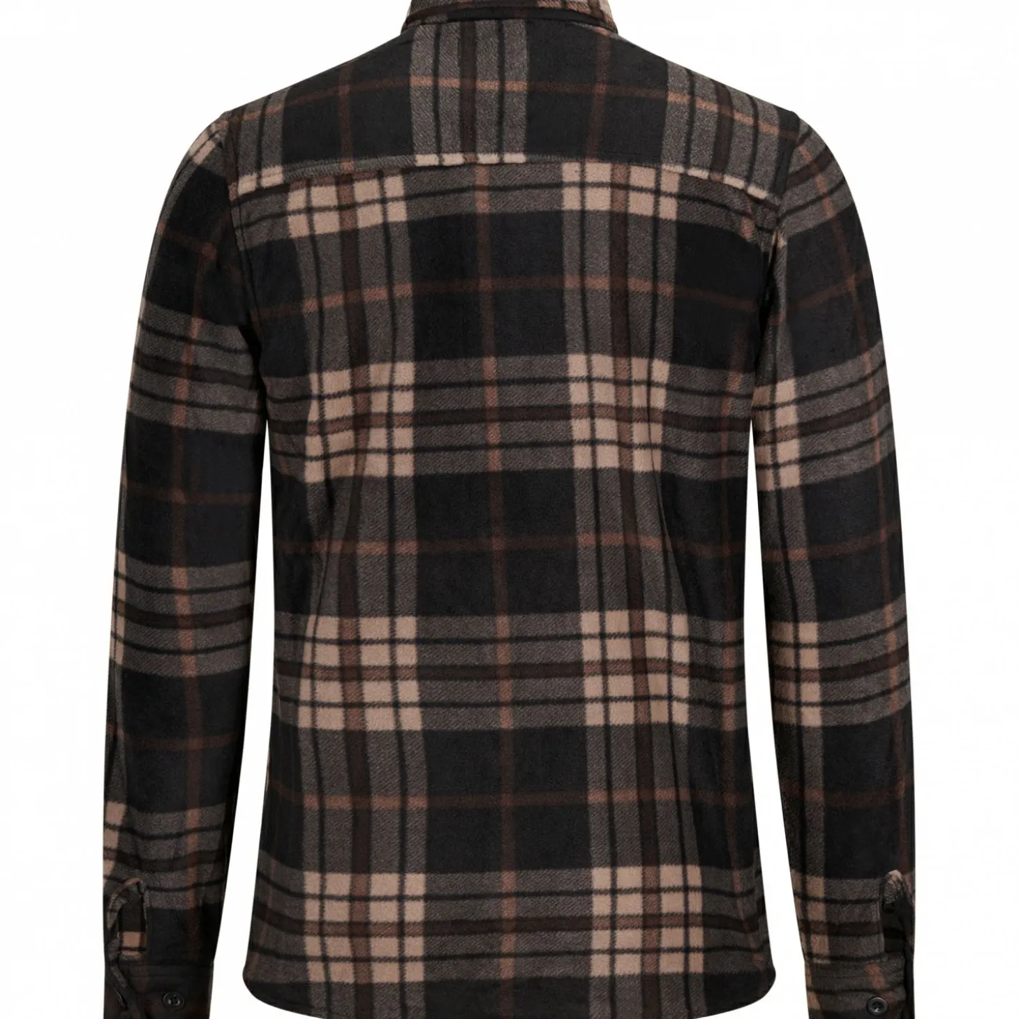 il Lago Basic Fleecehemd Winterberg Herren (Anthrazit/Braun)