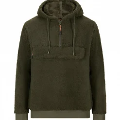 il Lago Prestige Faserpelz-Hoodie Skorgeura Herren (Oliv)