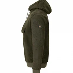 il Lago Prestige Faserpelz-Hoodie Skorgeura Herren (Oliv)