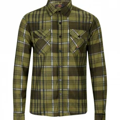 il Lago Prestige Fleece Holzfällerhemd Vall Herren (Oliv)