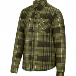 il Lago Prestige Fleece Holzfällerhemd Vall Herren (Oliv)