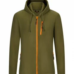 il Lago Prestige Fleecejacke Leif Herren (Oliv Meliert)