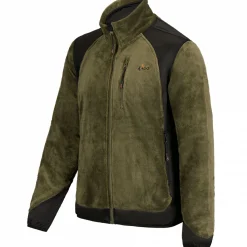 il Lago Prestige Fleecejacke Herren (Oliv/Schwarz)