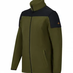 il Lago Prestige Fleecejacke Rouven Herren (Oliv/Schwarz)