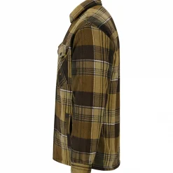 il Lago Prestige Fleecejacke Holzfäller Herren (Grün/Braun)