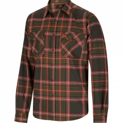 il Lago Prestige Hemd Leon Herren (Oliv/Rot)