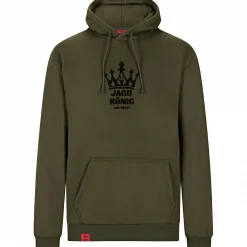 il Lago Prestige Hoodie"Jagdkönig" Herren (Oliv)