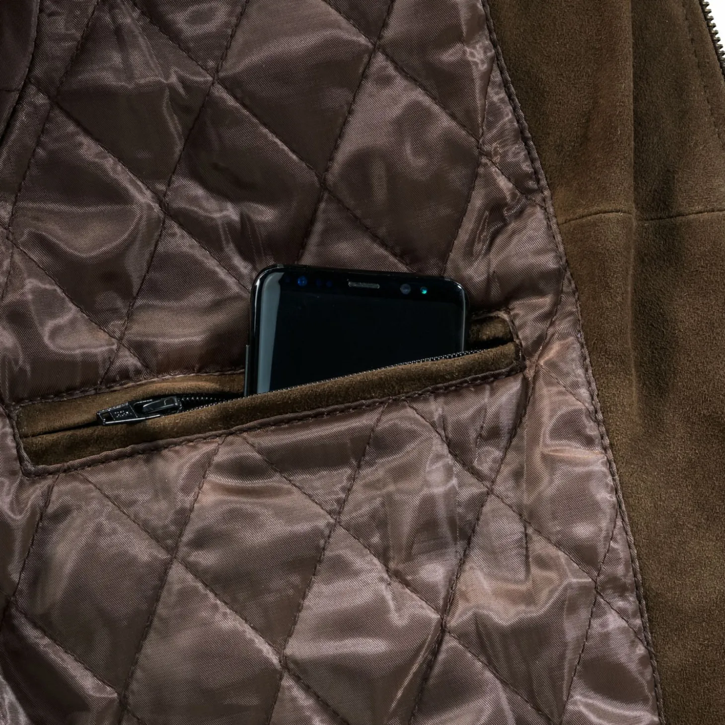 il Lago Prestige Lederjacke Houston Herren (Braun)