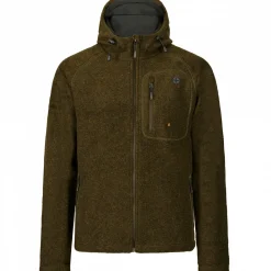 il Lago Prestige Lodenfleece-Jacke Geo Pro Membran Herren (Oliv)