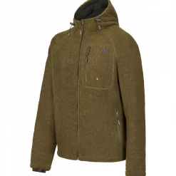 il Lago Prestige Lodenfleece-Jacke Geo Pro Membran Herren (Oliv)