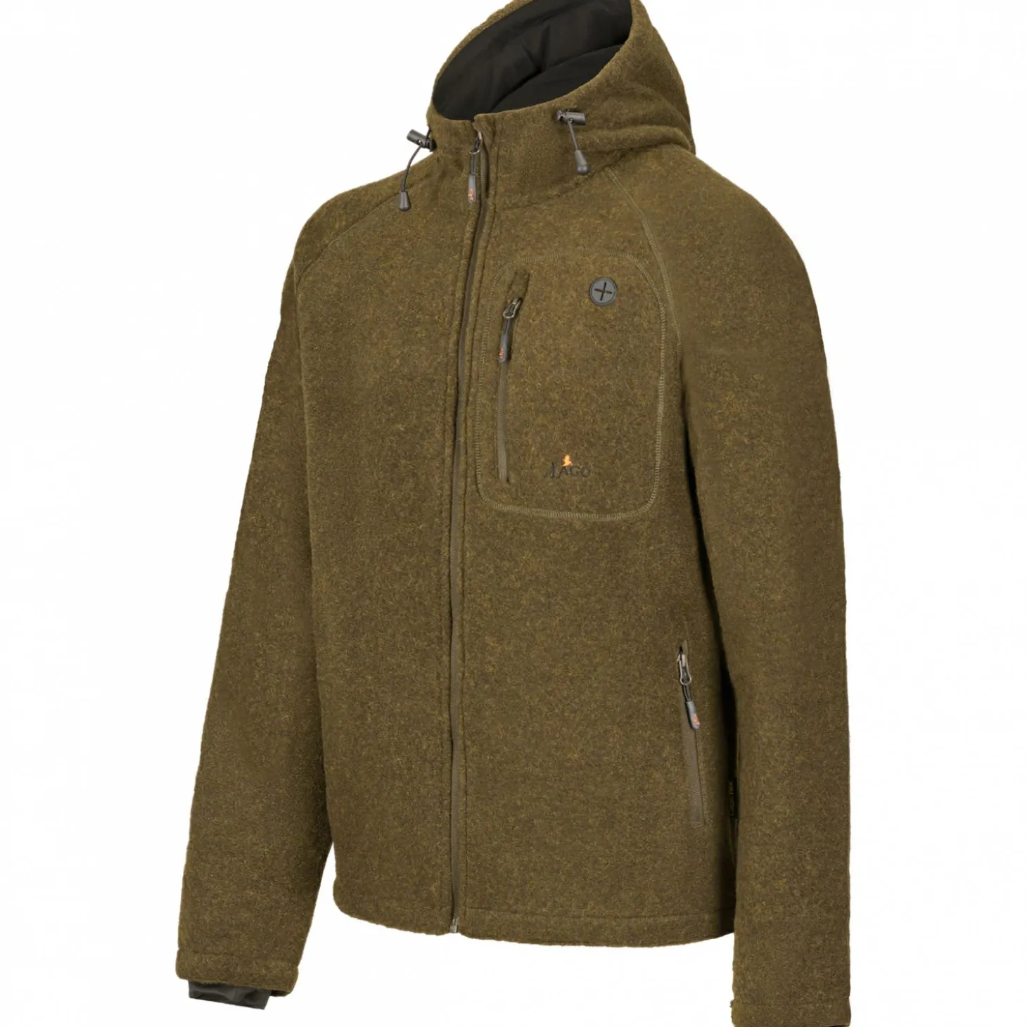 il Lago Prestige Lodenfleece-Jacke Geo Pro Membran Herren (Oliv)