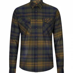 il Lago Prestige Outdoor Flanell-Hemd Torben Herren (Oliv/Blau)