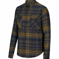 il Lago Prestige Outdoor Flanell-Hemd Torben Herren (Oliv/Blau)