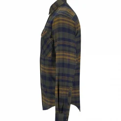 il Lago Prestige Outdoor Flanell-Hemd Torben Herren (Oliv/Blau)