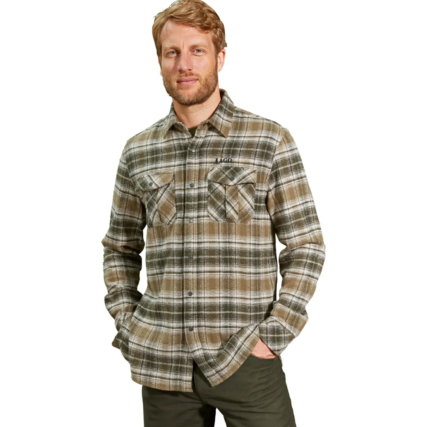 il Lago Prestige Outdoor-Hemd Bardo Herren (Oliv)