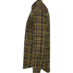 il Lago Prestige Outdoorhemd Finn Herren (Oliv/Schwarz)