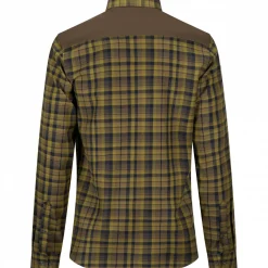 il Lago Prestige Outdoorhemd Finn Herren (Oliv/Schwarz)