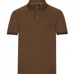 il Lago Prestige Poloshirt Pique Herren (Braun)