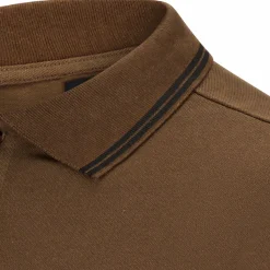 il Lago Prestige Poloshirt Pique Herren (Braun)