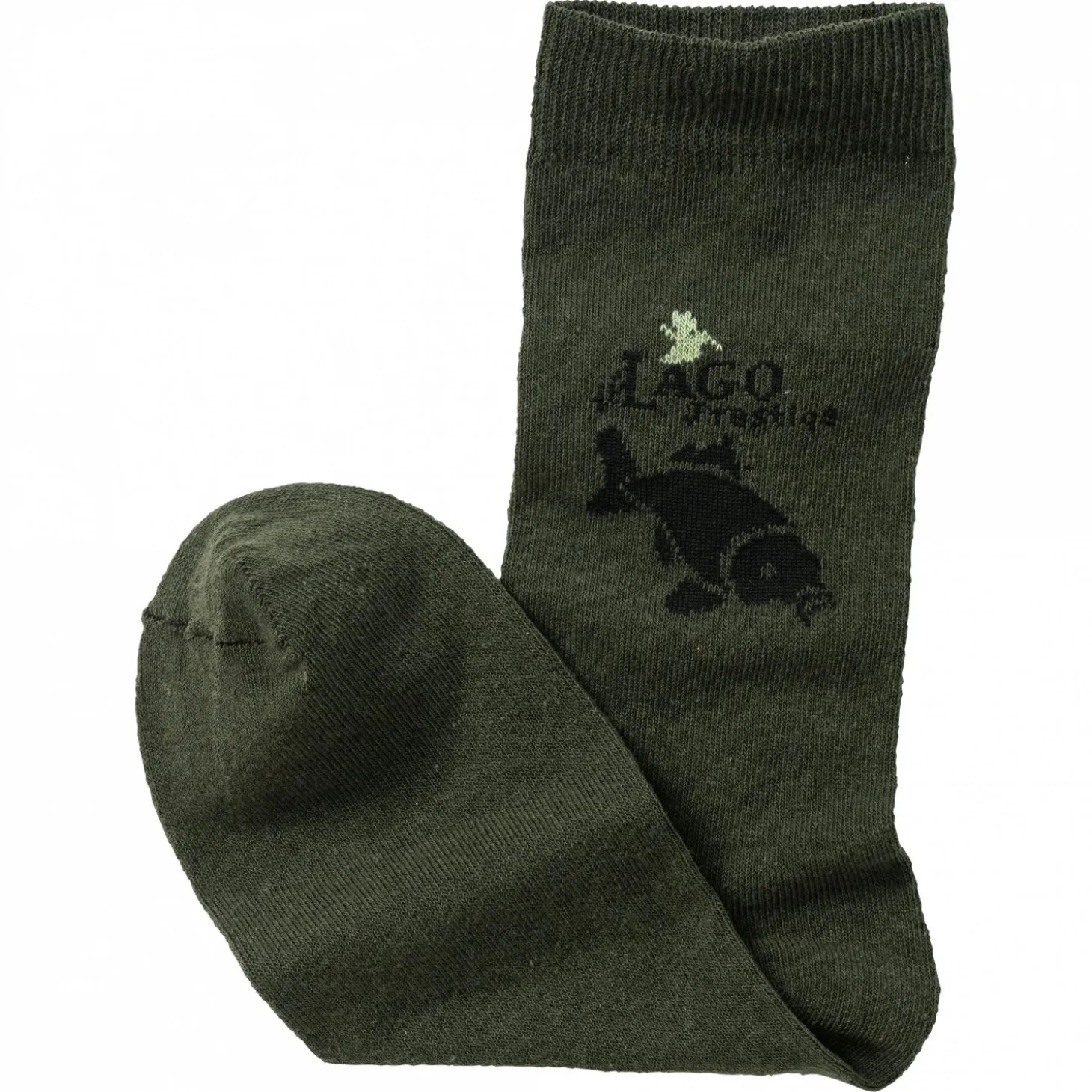 il Lago Prestige Socken "Karpfen" (Oliv)