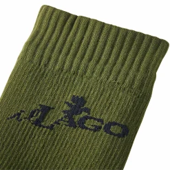 il Lago Prestige Socken Unisex, wasserdicht (Oliv/Schwarz)