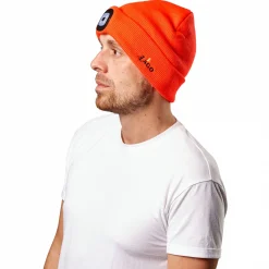 il Lago Prestige Strickmütze Hunter Unisex, m. LED-Lampe (Orange)