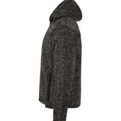 il Lago Prestige Teddy Strickfleece-Jacke Spirit Herren (Schwarz Meliert)