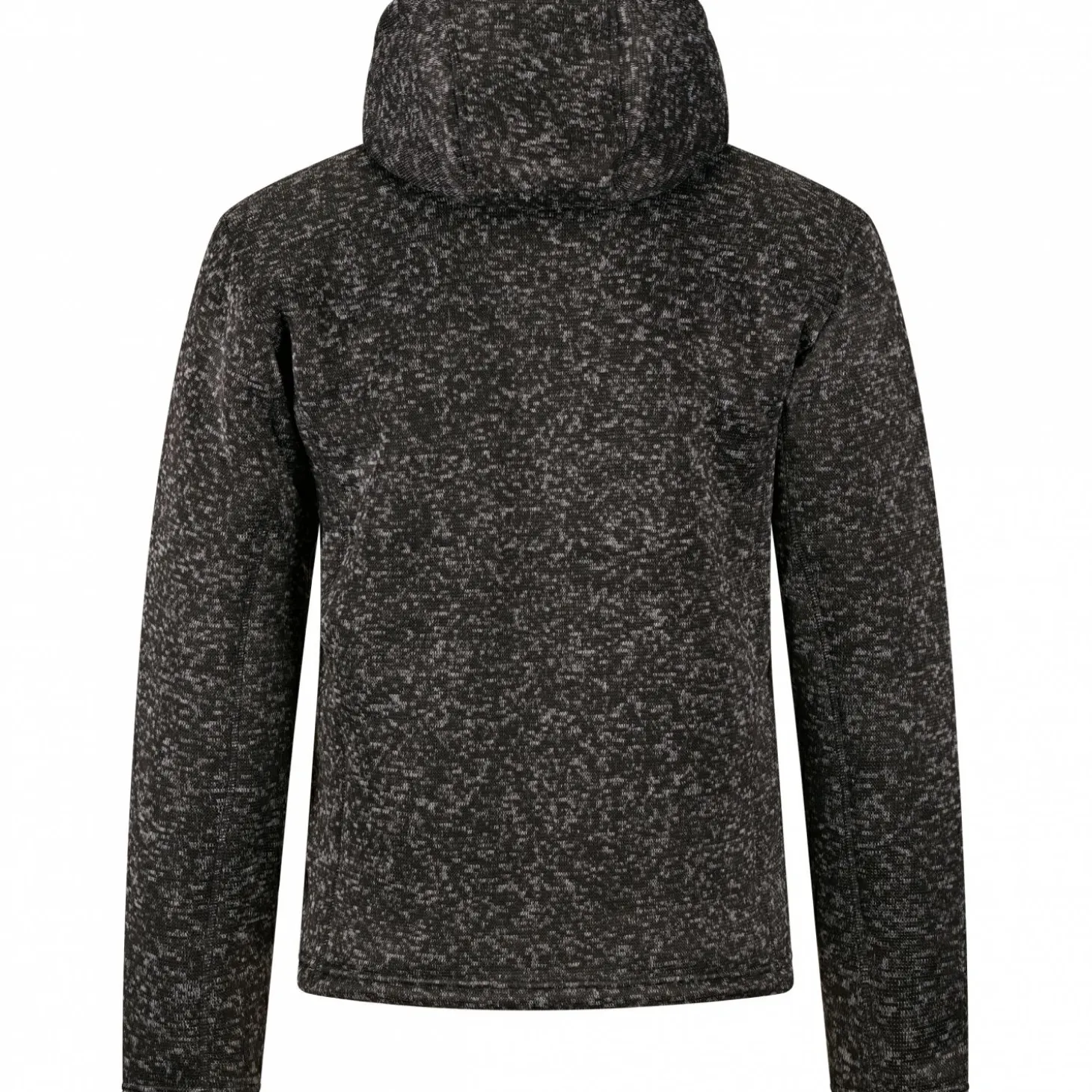 il Lago Prestige Teddy Strickfleece-Jacke Spirit Herren (Schwarz Meliert)