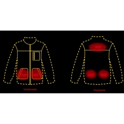 il Lago Red Level Faserpelzjacke Cumbria Damen, beheizbar (Oliv)