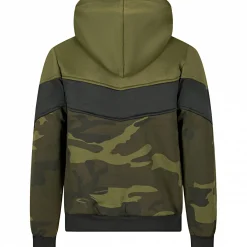 il Lago Red Level Hoodie Nevis Herren, beheizbar (Oliv/Schwarz/Camouflage)