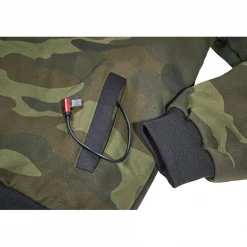 il Lago Red Level Hoodie Nevis Herren, beheizbar (Oliv/Schwarz/Camouflage)