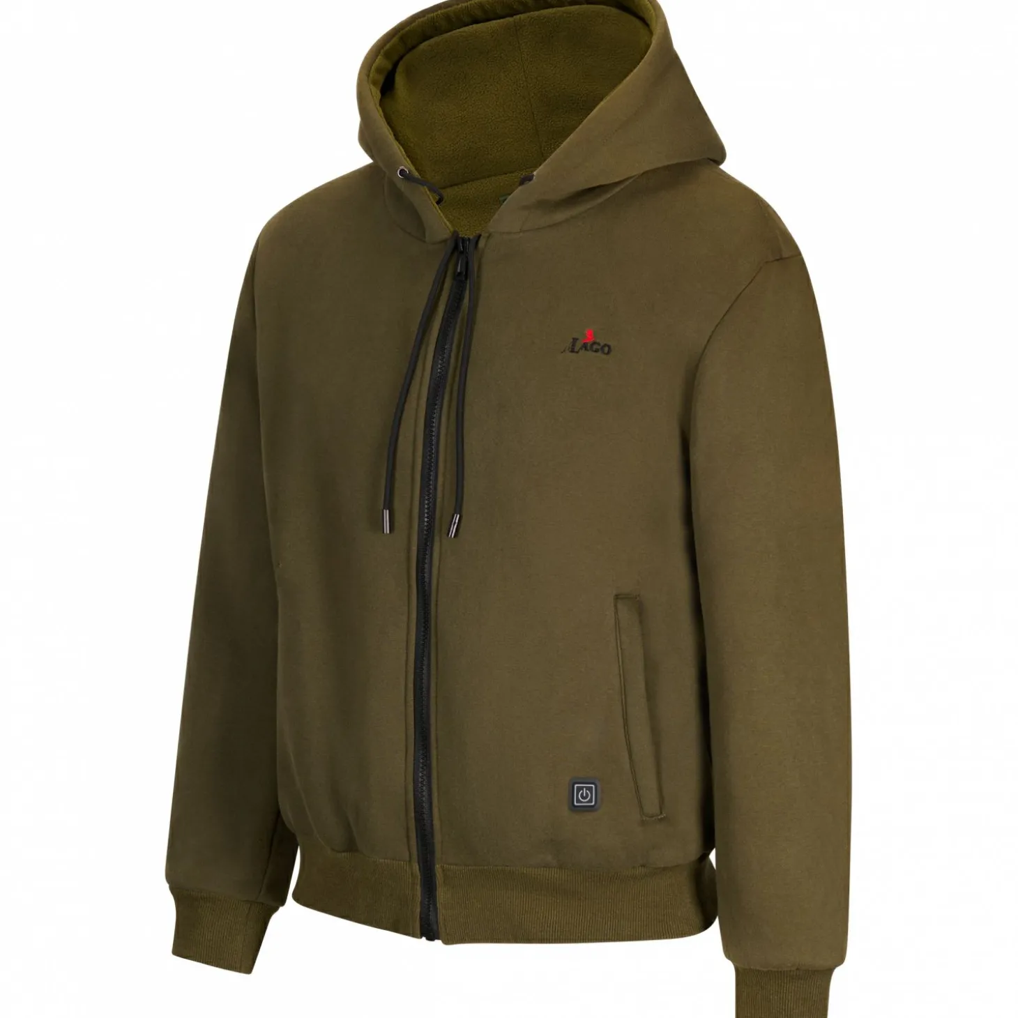 il Lago Red Level Sweatjacke Feuerland Herren, beheizbar (Oliv)