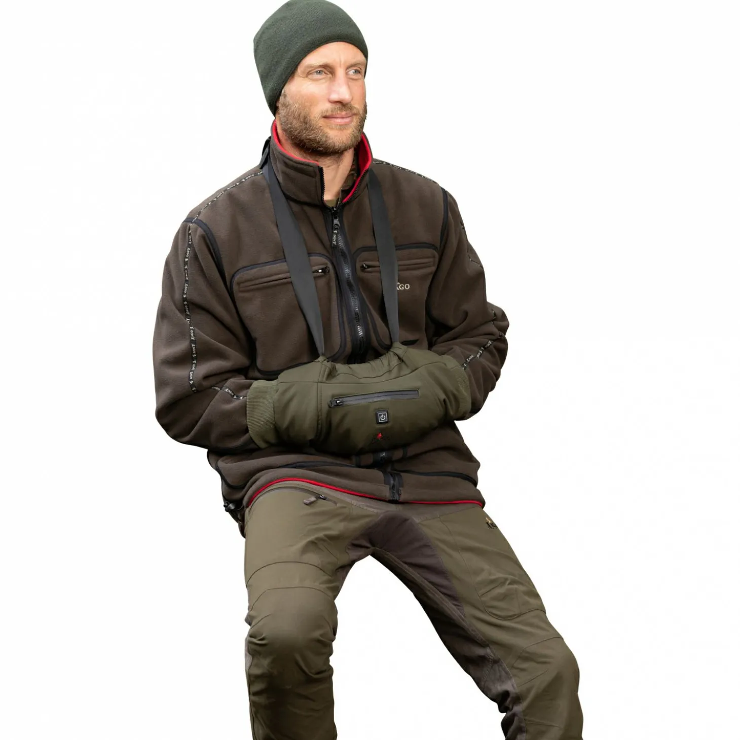 il Lago Red Level Thermomuff Feuerland, beheizbar (Oliv)