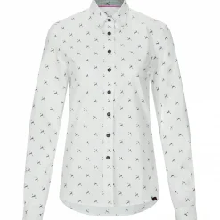 il Lago Sie Bluse Hirschlein Damen (Weiß)