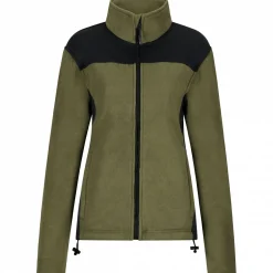 il Lago Sie Fleecejacke Amira Damen (Oliv/Schwarz)